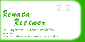 renata rittner business card